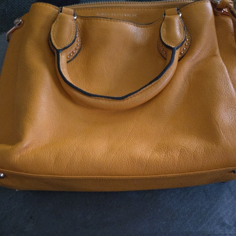 Aimee Kestenberg Mustard Leather Satchel
